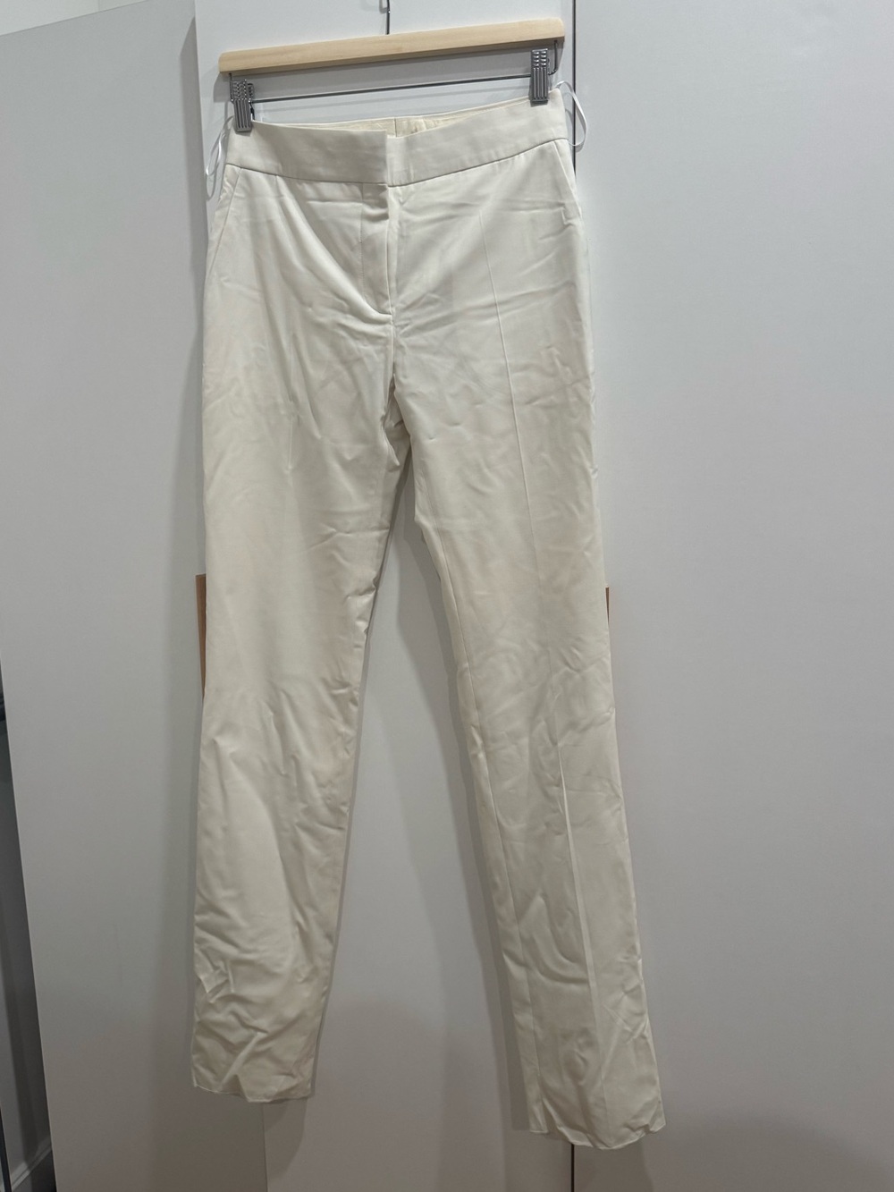 Tom Ford Cream Straight-Leg Dress Pants - Picture 3 of 6